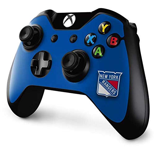 Skinit Decal Gaming Skin Compatible with Xbox One Controller - Officially Licensed NHL New York Rangers Solid Background Design