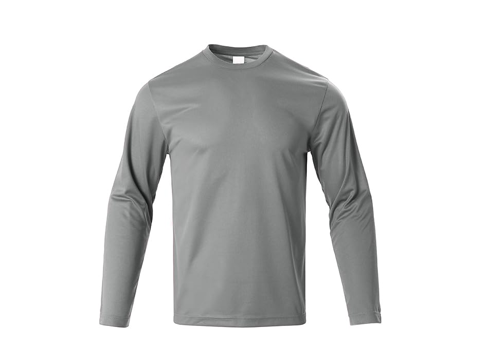 Yasumond UPF50+ T-Shirts Pack Breathable Quick Dry Athletic Classic Long Sleeve Crew Neck Sun Protection Tee Shirt for Men2