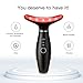 Face Massager -7 Color Red-Light-Therapy for Face and Neck for Wrinkles, Double Chin, Vibrating Facial Massager with Thermals (Daik Black)