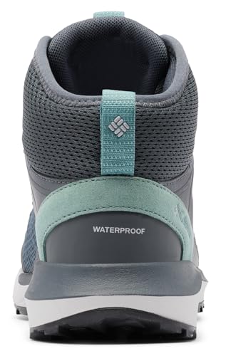Image of Columbia Women's Trailstorm Mid Waterproof Hiking Shoe, Graphite /Dusty Green, 8 Wide