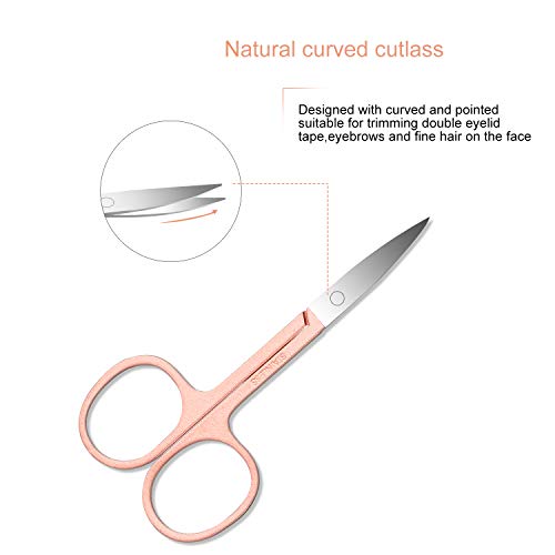 Manicure Set 12pcs Manicure Pedicure Set Professional Nail Clipper Kit Stainless Steel Nail Care Tools with Luxurious Travel Case (Pink) - Thumbnail 7
