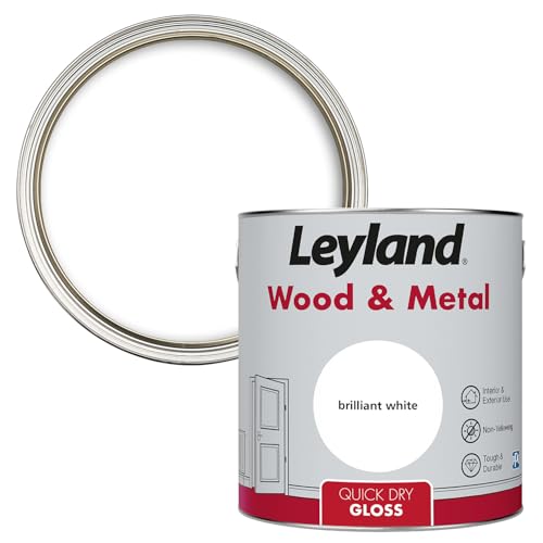 Leyand, Quick Dry Gloss, Brilliant White, Coverage 12m2 per Litre, 2.5L