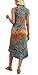 WIHOLL Summer Dresses for Women 2026 Sleeveless Flowy Hawaiian Dresses Beach Vacation Clothes for Women Sundresses Spring Casual Dress Floral Cruise Maxi Midi Sun Dress Tropical 2XL