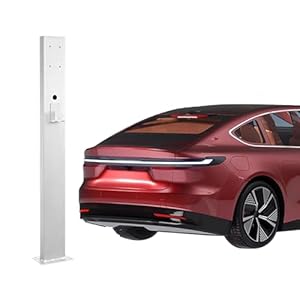 Oplaadstapel kolom, EV Car Chager Pile Column, Nieuwe Energie Auto Opladen Universele Kolom, voor Garage, Fabriek, Gemeenschap, Winkelcentrum (zwart, 150cm/59in)