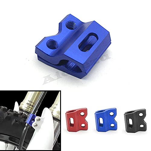 Image of ACZ Front Brake Line Holder Hose Clamp Black, for Yamaha YZ YZF 65 85 125 250 450 2004-2019, for Honda CR CRF 125R 250R /X /RX 450R /X /RX 250L /M
