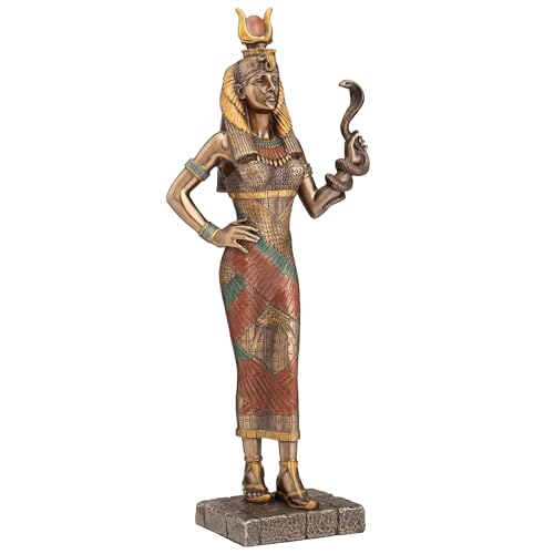 Estatua de la Diosa Egipcia Hathor con Cobra miniatura 2