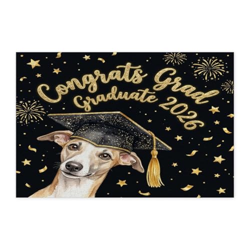 Rompecabezas de Whippet de 1000 piezas, el regalo de graduación ideal de la clase de 2026