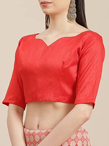 Image of AKHILAM Women's Organza Embroidered Saree With Unstitched Blouse Piece (2VARNI22 Parent)