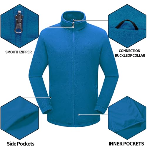 Image of Mens Winter Skiing Jacket 3 in 1 Waterproof Warm Snow Fleece Lining Coat Hooded Windproof Jacket S-6XL