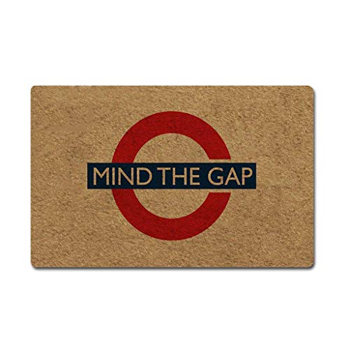 Eureya Mind The Gap - Felpudo antideslizante de goma para puerta (40 x 60 cm) Cover