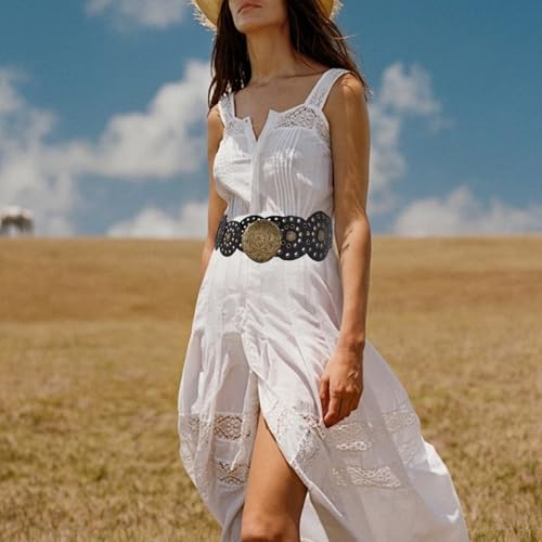 Ceintures en cuir PU style western pour ajuster les robes amples