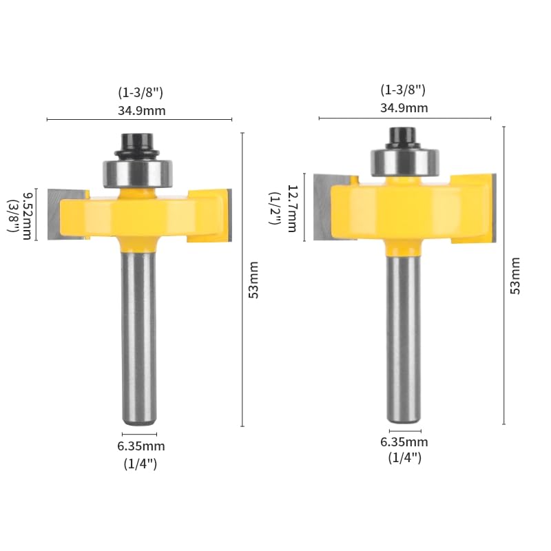 1 szt. Typ T rowek wręgowy z 6 zestawami łożysk router Bit frez do obróbki drewna do frezu czołowego do drewna(31mm)