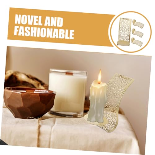 Candelabros colgantes de pared de hierro dorado para decorar espacios pequeños y modernos 7