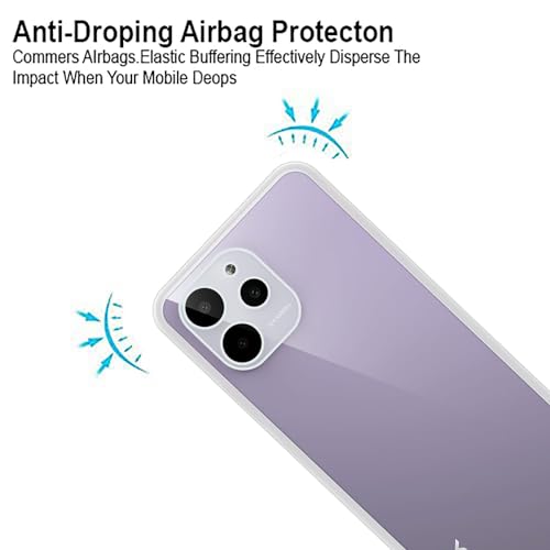 Image of COVERBLACK Soft Rubber Silicone Clear Back Cover for Lava YUVA 2 PRO - Transparent