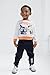 Bluey Bingo Chloe Halloween Little Boys Fleece Sweatshirt and Jogger Pants Outfit Set White/Black 7-8