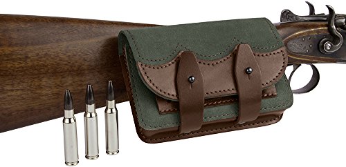 Bronzedog Leather Ammo Cartridge Belt Shell Holder Rifle Pouch Shotgun Bag Hunting Wallet .30-30 .308 .30-06 Сaliber 12 (16) Gauge (7.62 Caliber) #TOP3