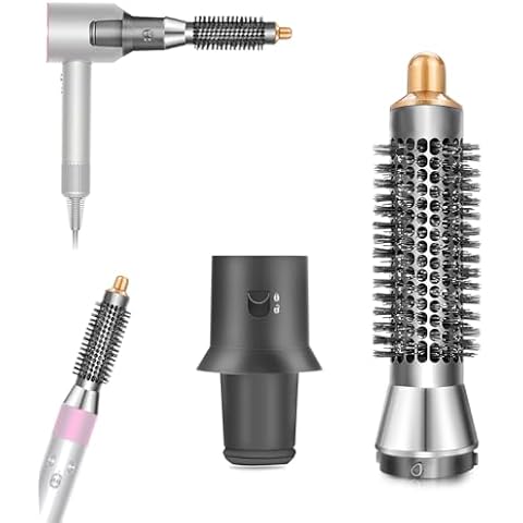 Chuancheng 20mm Small Round Volumizing Brush and Adaptor for Dyson Supersonic Hair Dryer HD01 HD02 HD03 HD04 HD08 Attachment for Dyson Airwrap HS01/HS05 Cover