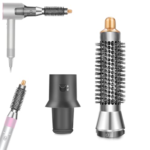 Chuancheng Cepillo voluminizador redondo pequeño de 20 mm y adaptador para secador de pelo Dyson Supersonic HD01 HD02 HD03 HD04 HD08 accesorio para Dyson Airwrap HS01/HS05