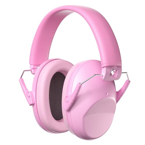 ProCase Cuffie Neonato Antirumore,Regolabile Cuffie Antirumore Bambini Cuffie di protezione per l'udito per Neonati Bambini Concerto Aereo Dormire -Rosa