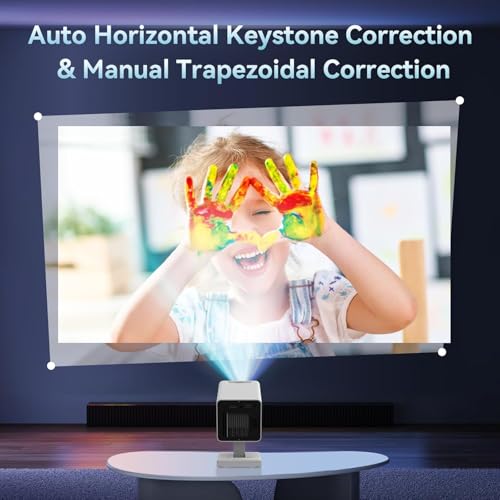 Mini ProjectorProjector with WIFI 6 and Bluetooth, 4K 1080P Support Portable Projector Movie Auto Keystone for Laptop, PC, Smartphone - Image 6
