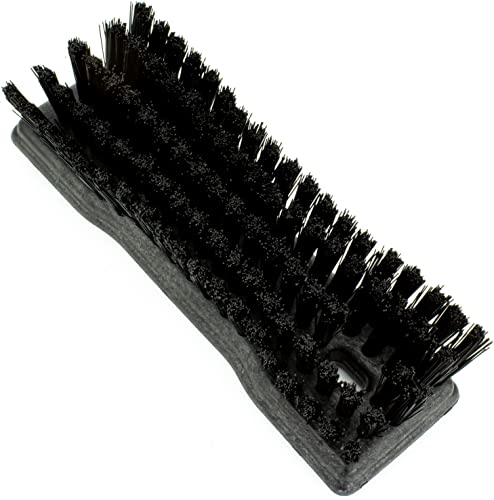 Image of SPARTA Comfort Grip Scrub Brush Hand Brush for Bathroom, Kitchens, Countertop, Plastic, 8 Inches, Black