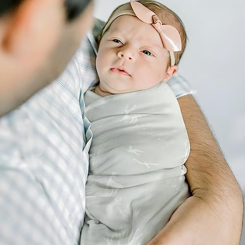 Image of GRSSDER Baby Blankets Super Soft Jersey Knit Swaddle Blanket for Baby Girls and Boys, Double Layer Reversible Receiving Blankets 34 x 44 Inches Extra Large for Swaddling, Animals Print