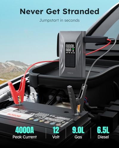 Powerbank para coche con compresor 150 PSI ASMAX multifunción 2