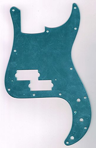 JUN ピックガード アクリルレッドミラー Amazon | Musiclily 13穴 PBプレシジョンベース用ピックガード