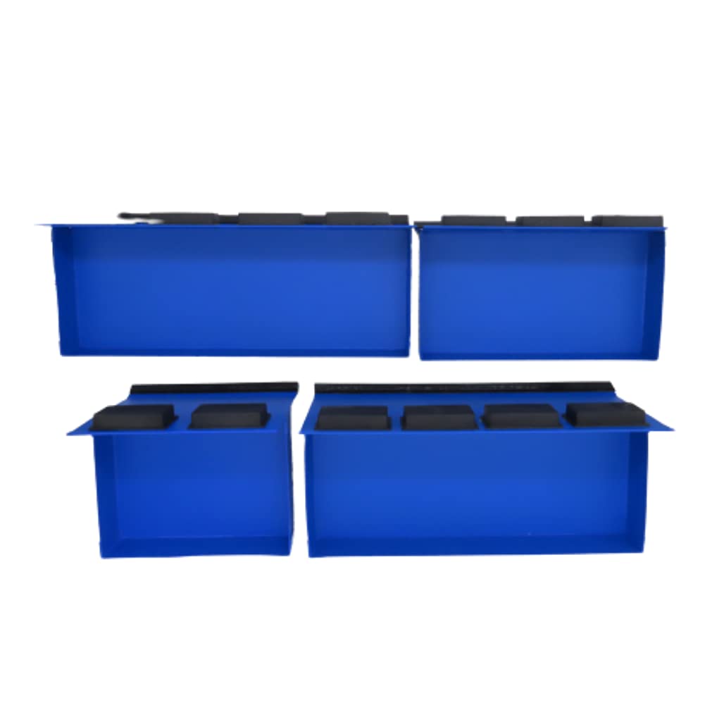 Toolzone AU365 - Set di 4 vassoi magnetici per officina e furgoni