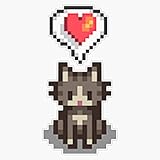 Leyland Designs Stardew Valley Happy Grey Cat Sticker Outdoor Rated Vinyl Sticker Decal for Windows, Bumpers, Laptops or Crafts 5'