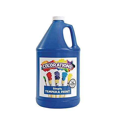 Colorations Tempera Paint, Gallon Size, Blue, Non Toxic, Vibrant, Bold, Kids Paint, Craft, Hobby, Fun, Art Supplies (Item # Gstbl), 1 Gallon #TOP21