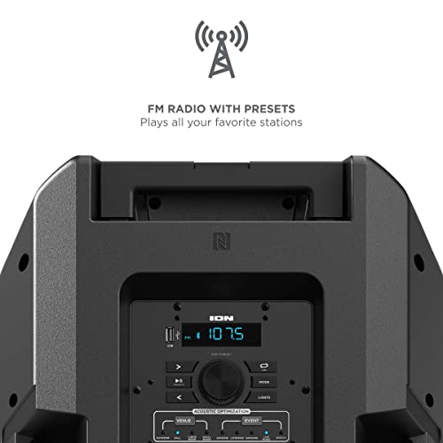 Ion Total Pa Extreme High-Power Bluetooth Speaker System With Sonic Wide Premium Audio And Acoustic Optimization #TOP4