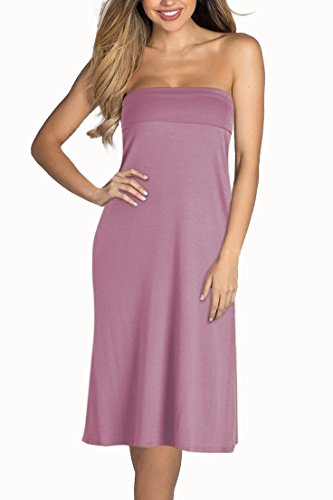 Hybrid & Company Women's Versatile Maxi Skirt/Convertible Ksk3097 Rose Medium #TOP2