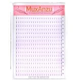 MuxAnzu extensión de pestañas de color 5D Filas de Pestañas Prefabricadas Tallo corto Abanicos Prefabricados Naturales C/D Rizo Azul Rosado Morado Marrón pestañas postizas(Morado,5D 0.10 C 8-15MIXED)