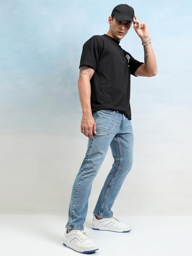 Image of Highlander Men's Loose Fit Jeans | Wide Leg | Mid Rise | Cotton | Jeans for Man