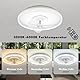 AOEH Deckenventilatoren Mit Beleuchtung LED Dimmbar Deckenlampe Mit Ventilator 6 Wind Modern Runde Leise Fan Deckenleuchte Mit Fernbedienung,47w Weiß Deckenventilator Für Schlafzimmer Wohnzimmer,40cm