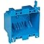 Carlon B225R-UPC Switch/Outlet Box, Old Work, 2 Gang, 3-15/16-Inch Length by 3-1/8-Inch Width by 2-3/4-Inch Depth, Blue