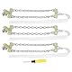 Reifen Schneekette, 3 Stück Anti Rutsch Schlamm Schnee Reifen Kette Winter Sicherheit Reifengürtel für PKW LKW SUV(L)