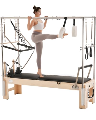 VEVOR Reformer Máquina de Pilates de Madera para Gimnasio en Casa Equipo de Entrenamiento de Fuerza con Doble Resistencia Caja Reformadora Tabla de Salto para Avanzados Principiantes 240x86x213 cm VEVOR Reformer Máquina de Pilates de Madera para Gimnasio en Casa Equipo de Entrenamiento de Fuerza con Doble Resistencia Caja Reformadora Tabla de Salto para Avanzados Principiantes 240x86x213 cm