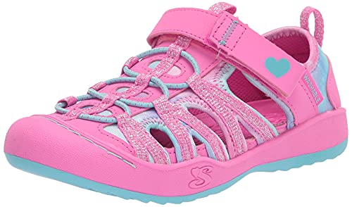 Skechers Kids Girls 302971L Water Shoe, Pink/Turquoise, 3 Little Kid #TOP11