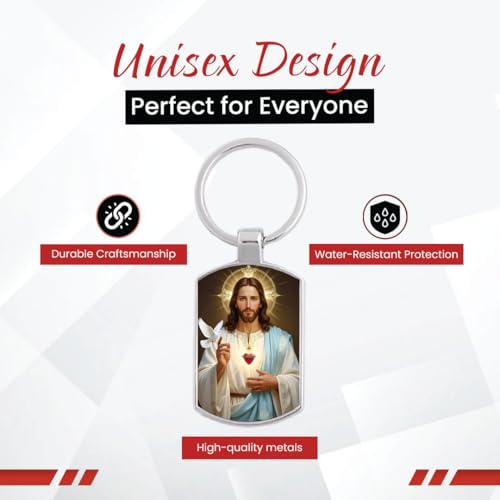 Image of Stylish Metal Keychains with Permanent Glossy Print - Inspirational Quotes & Spiritual Designs - Perfect Key chains for loved ones, Personal Use, Gifts & Return Gifts