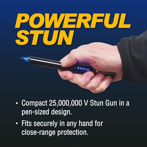 Streetwise Pain Pen 25,000,000 Volts Stun Gun for Self Protection - Tactical Stun Pen for Women and Men, USB Rechargeable, Battery Indicator, Durable Clip, Compact and Concealable for Protection - Image 3
