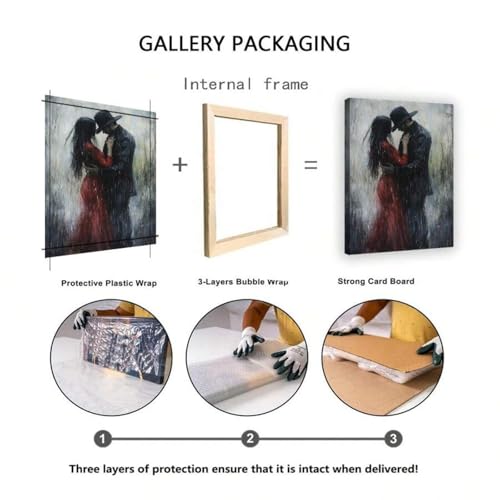 Impression sur toile et poster silhouette de fleur romantique
