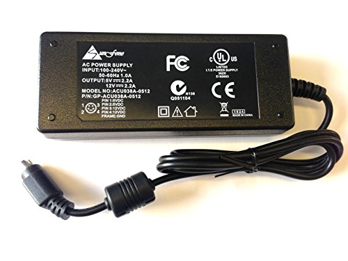 ACU038A-0512 EXTERNE FESTPLATTE STROMVERSORGUNG NETZTEIL 5V 12V 2.2A 4 PIN DIN