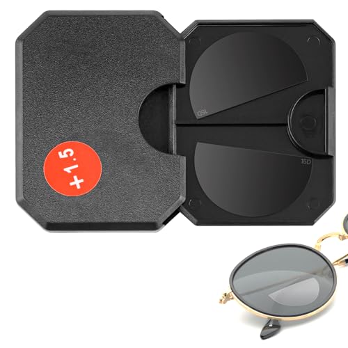 Gafas de Lectura, Lentes de Lectura Adhesivas Bifocales, Reutilizable Gafas Presbicia de Lupa Adhesiva 1.5, Compactas Y Ligeras Para Gafas de Sol, Gafas Deportivas, Gafas de Esquí