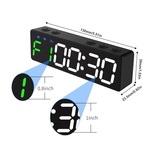 Temporizador digital portátil para entrenamiento y fitness miniatura 4
