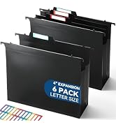 Amazon.com : SortRax Plastic High Capacity Hanging File Folders, 4
