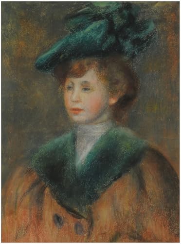 Graffiti Art Mural Renoir Chapeau Vert Décoration Murale Moderne 60x90