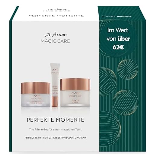 M. Asam MAGIC CARE Geschenkset mit Glow Up Cream (50 ml), Perfect Eye Serum (7 ml) & Perfect Teint (30 ml) - Anti-Aging Pflege, Weihnachtsgeschenkidee für Frauen, Pflege & Make-up Geschenkset