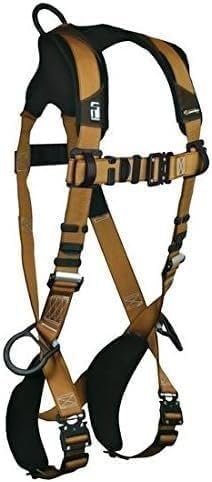 FallTech 7082B3DS, ComforTech Gel Non-Belted 3D-Rings Harness w/Hip QC Chest & Leg Buckle, Small, 1 pc